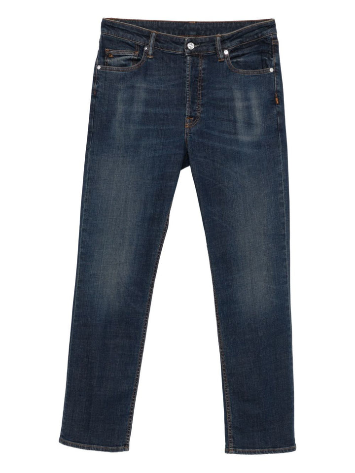 Nine In The Morning
jeans effetto baffuto