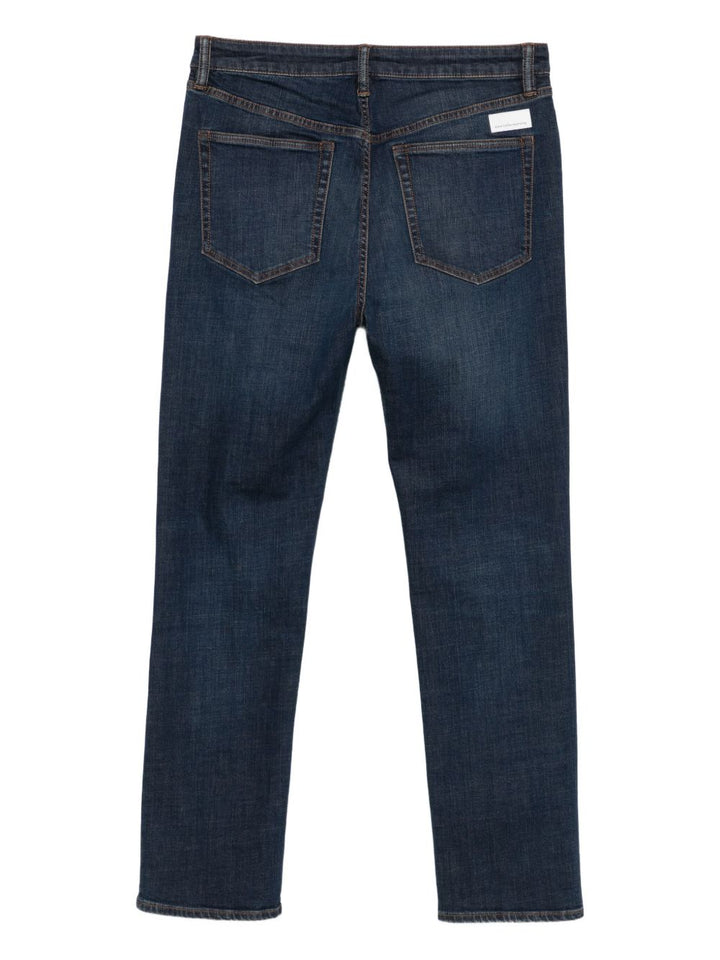 Nine In The Morning
jeans effetto baffuto