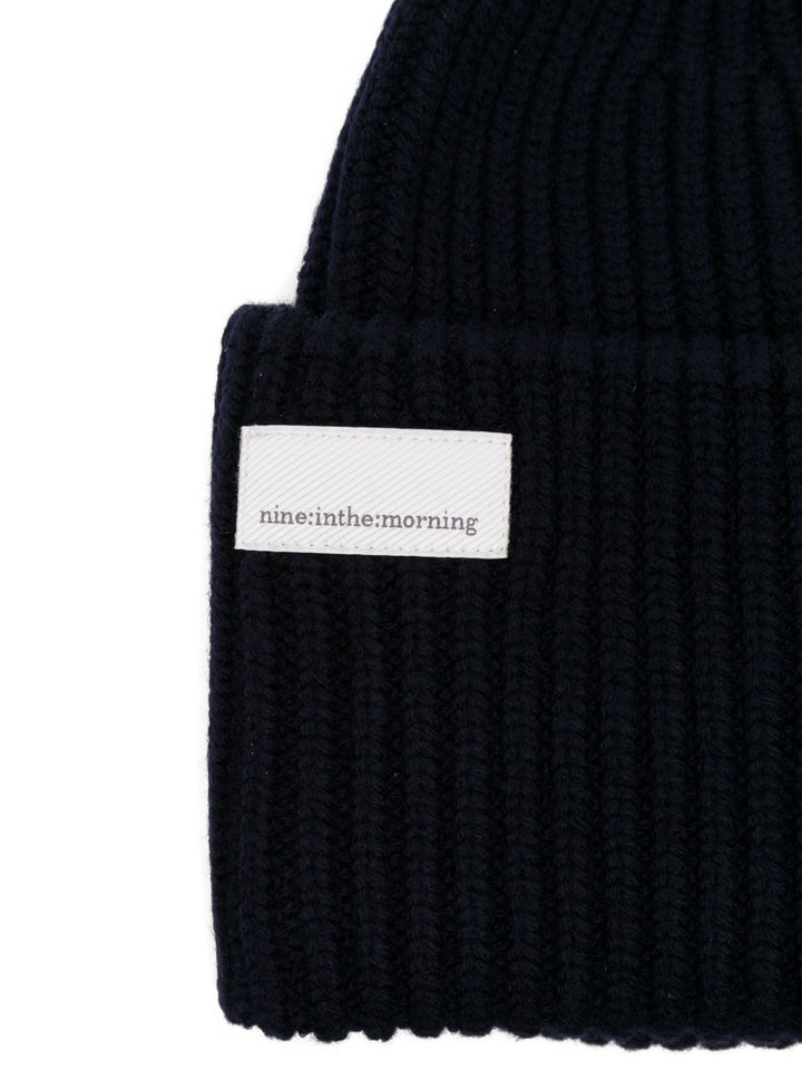 Nine In The Morning berretto in lana a coste