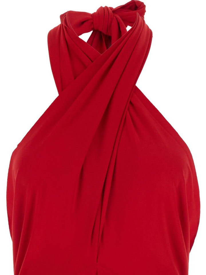 Norma Kamali
Abito rosso drappeggiato