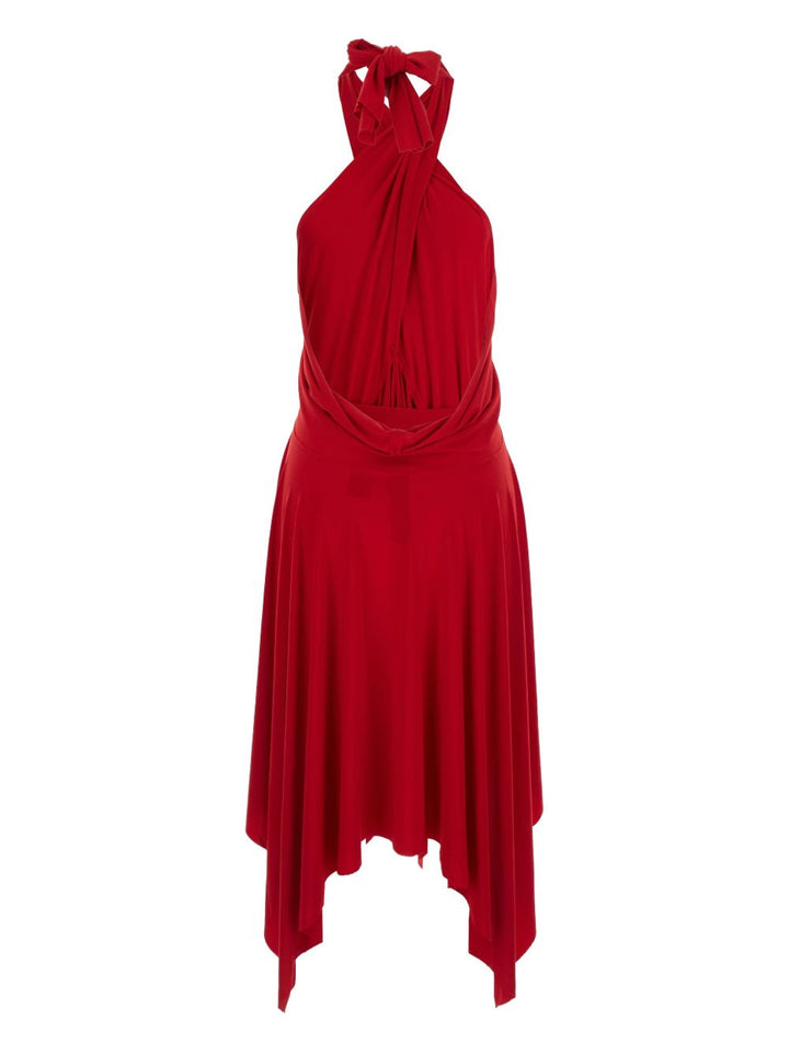 Norma Kamali
Abito rosso drappeggiato