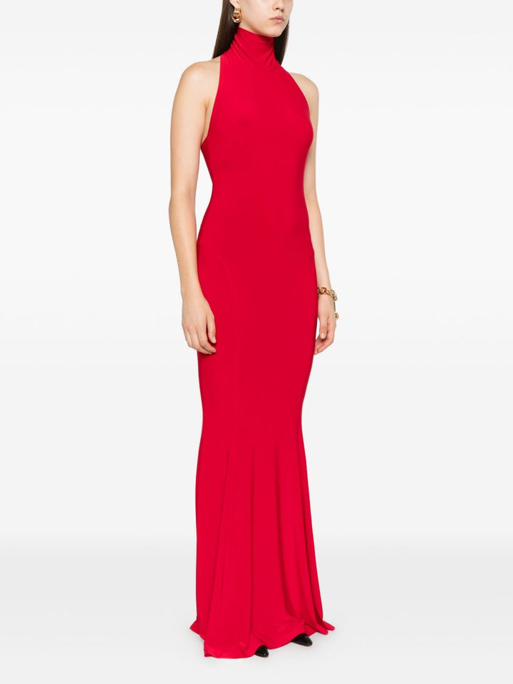 Norma Kamali Abito midi rosso