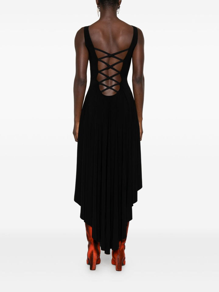 Norma Kamali Abito nero senza maniche