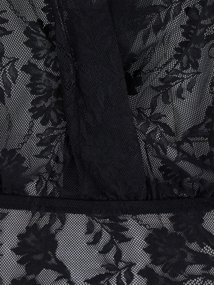 Norma Kamali
Body in pizzo floreale nero