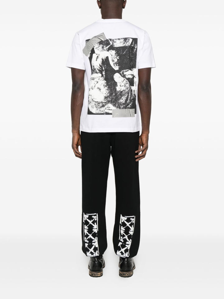 Off White
T-shirt bianca girocollo con logo
