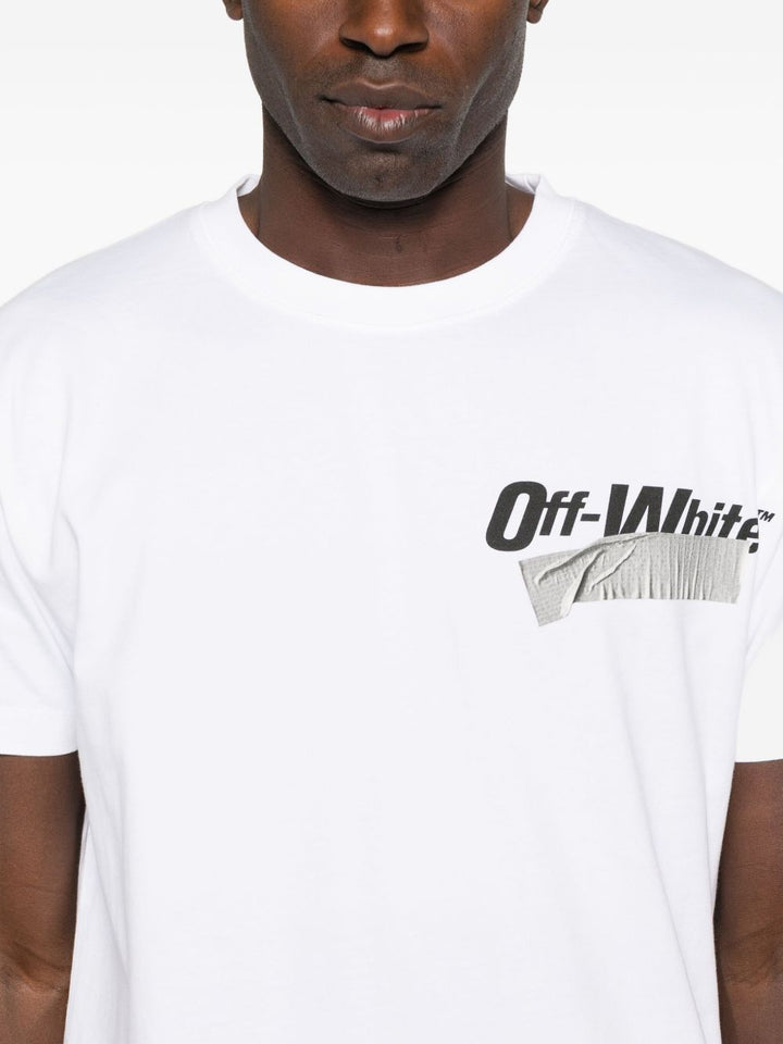 Off White
T-shirt bianca girocollo con logo