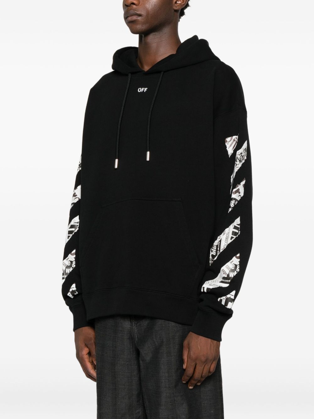 Off White Felpa con cappuccio con motivo Arrows