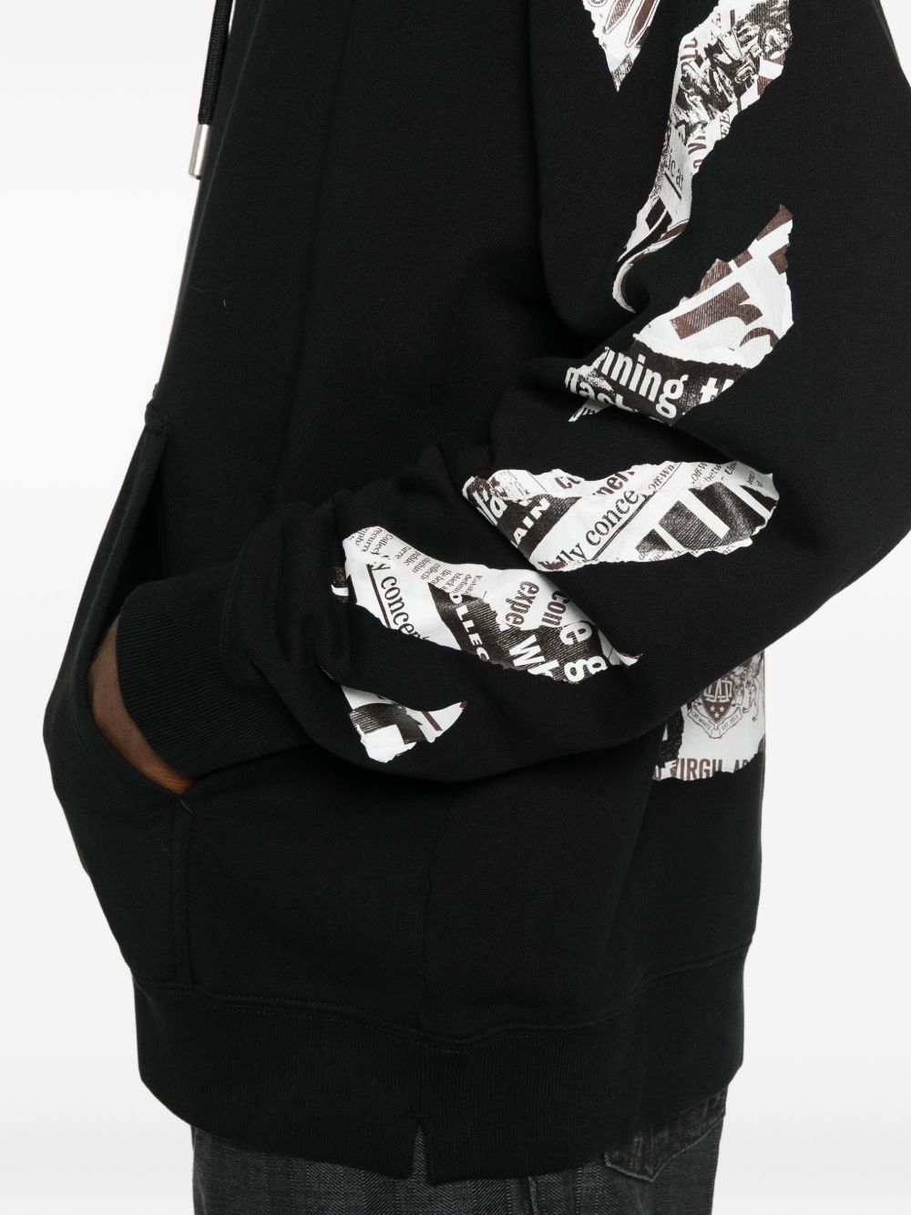 Off White Felpa con cappuccio con motivo Arrows