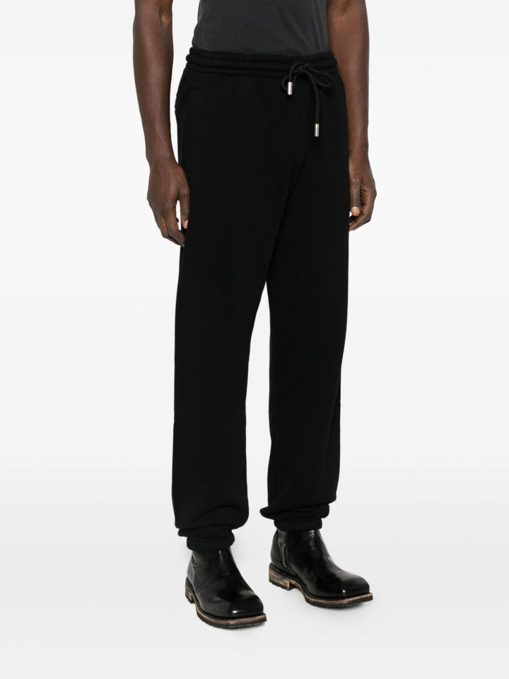 Pantalone in felpa nero con logo