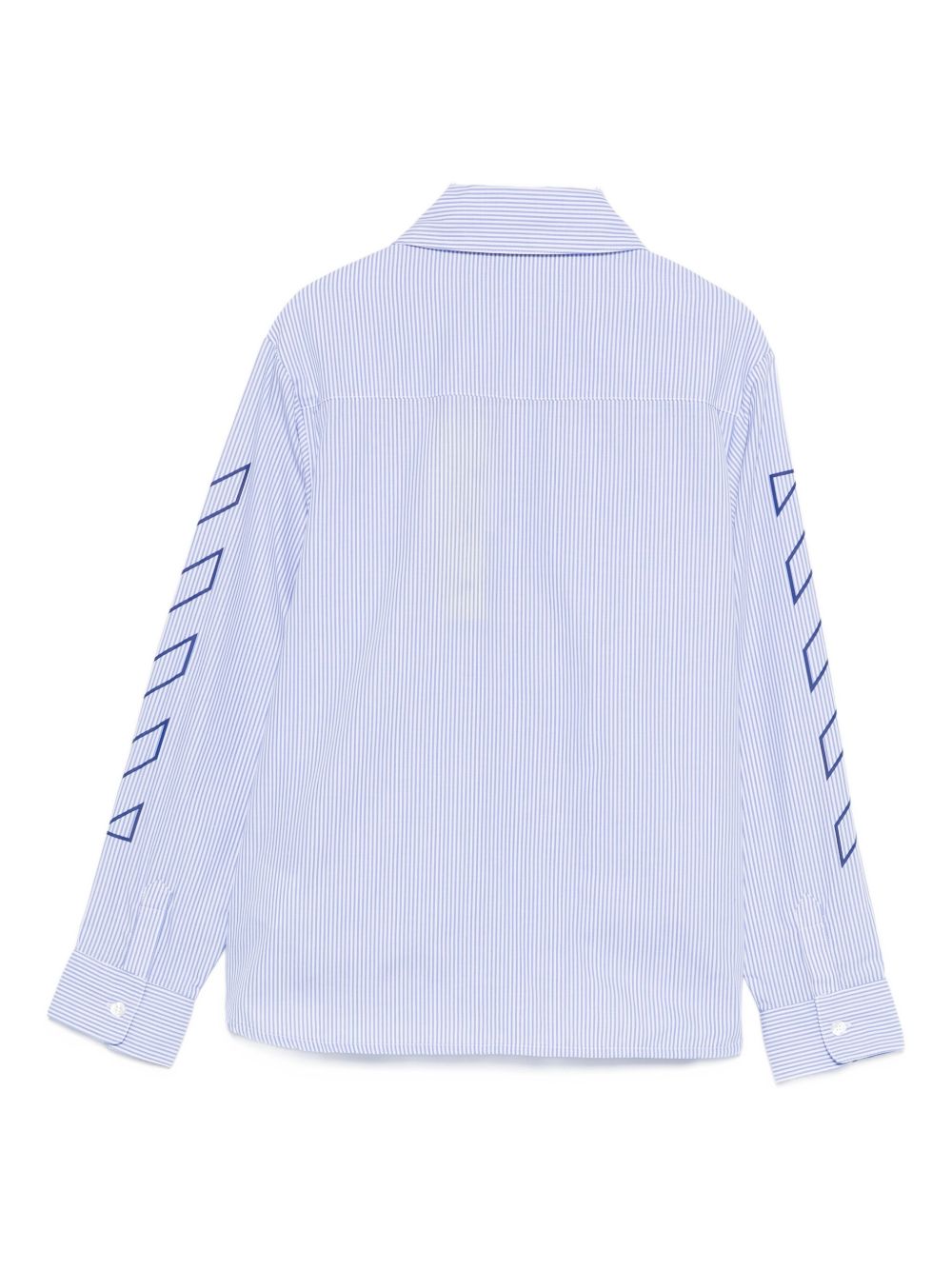 Off White Kids Camicia azzurra con logo