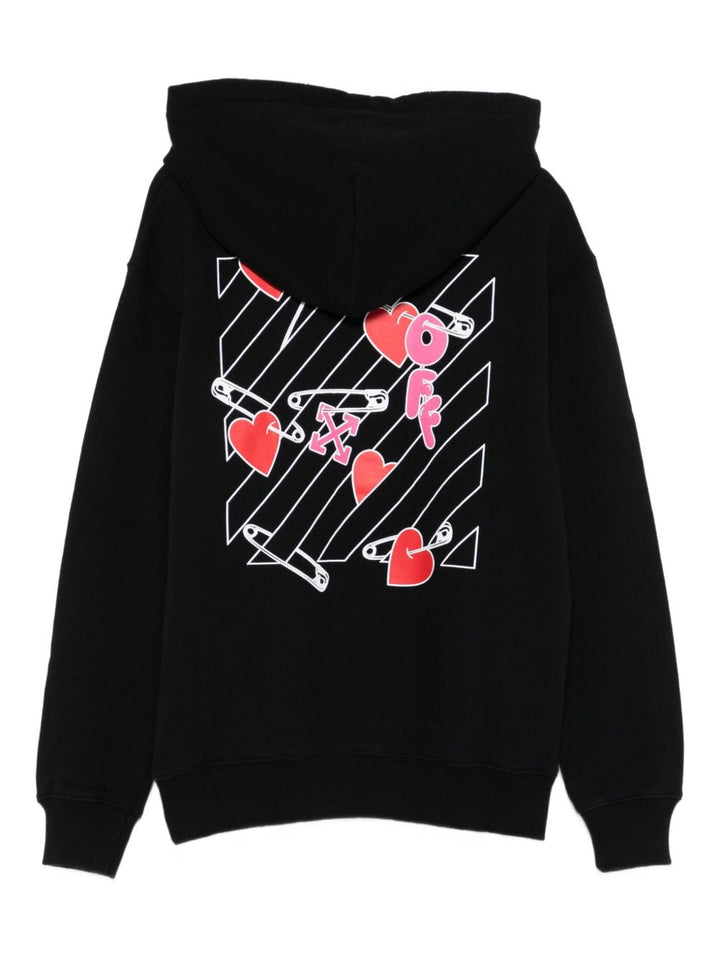 Off White Kids felpa con cappuccio