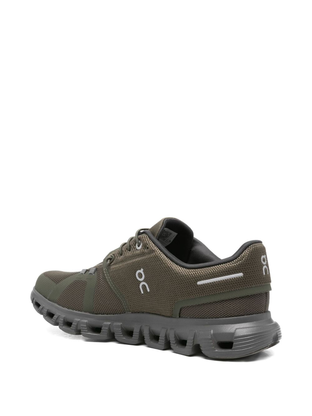On Sneakers con tomaia in mesh verde oliva
