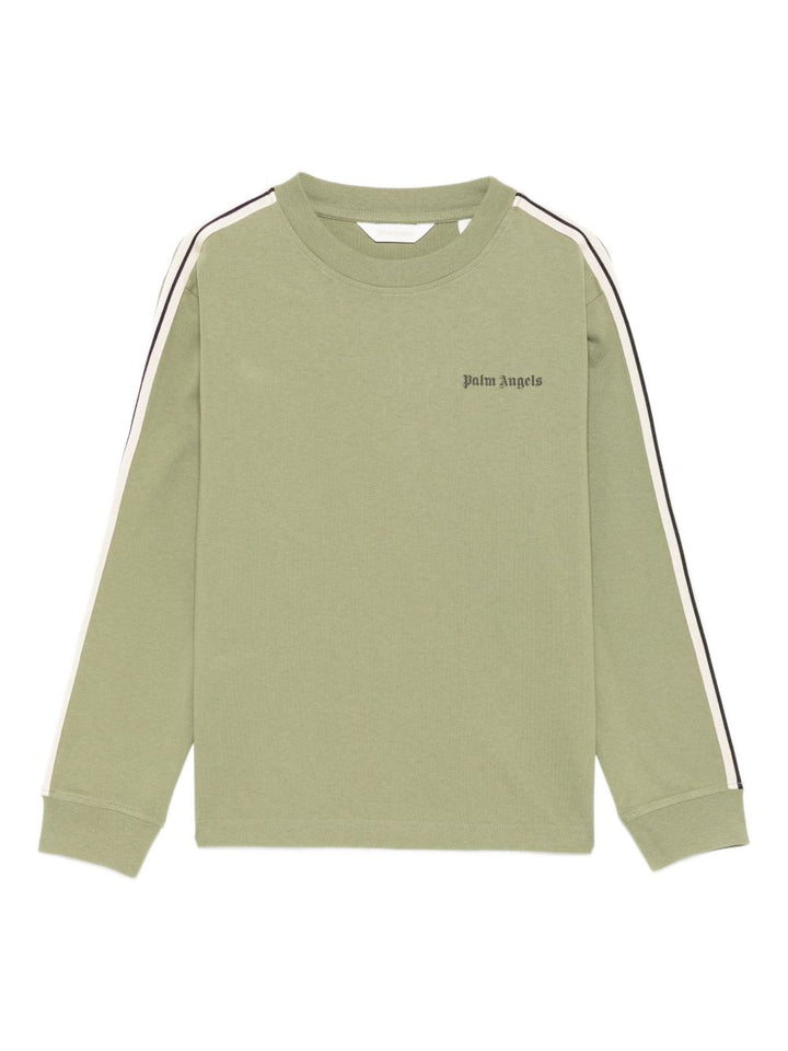 Palm Angels Kids T-shirt con dettaglio a righe