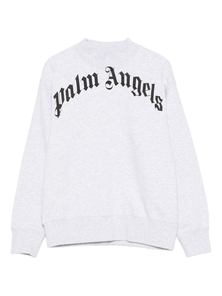 Palm Angels Kids Felpa con stampa logo