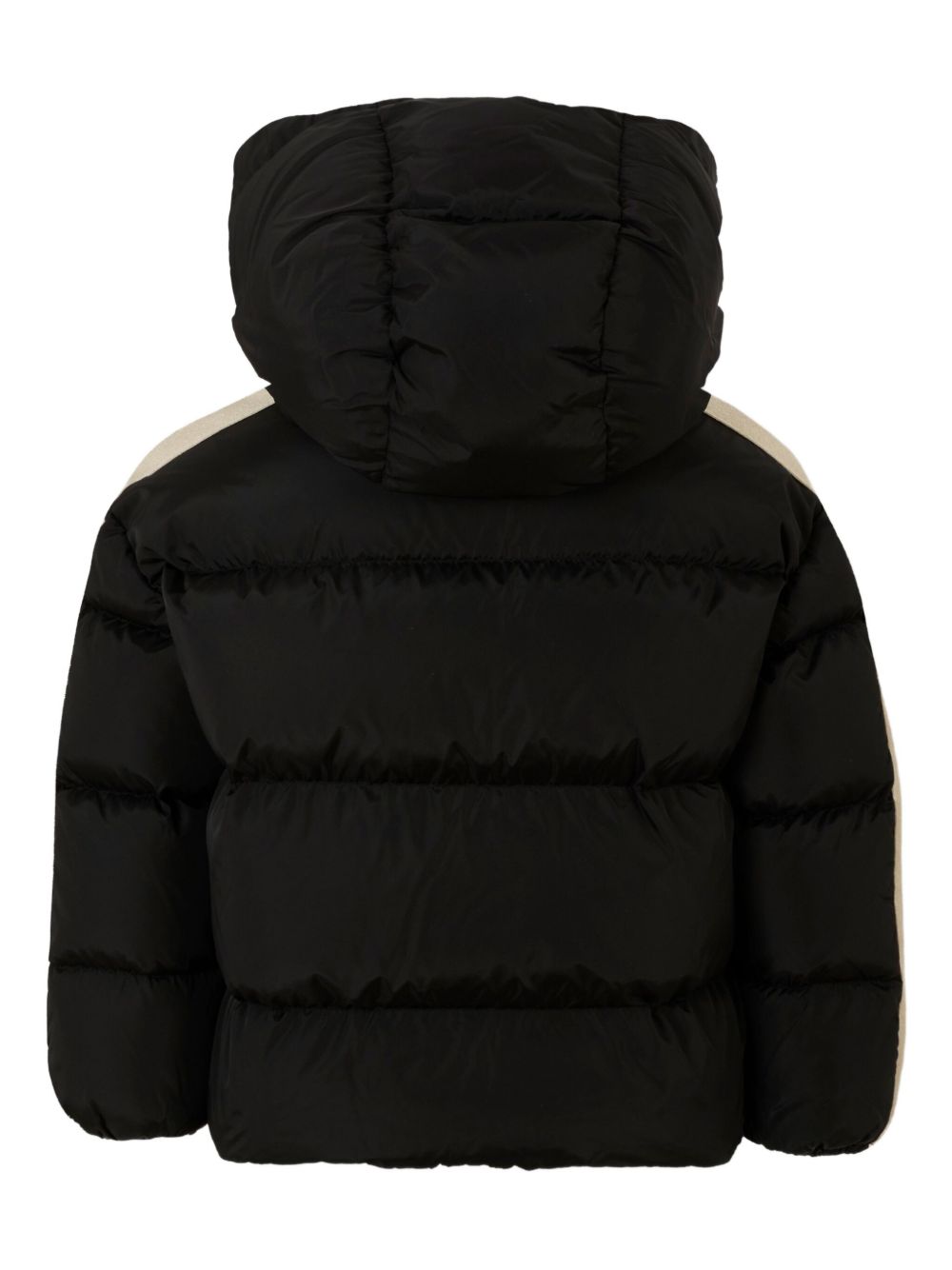 Palm Angels Kids Piumino con cappuccio e dettagli a righe