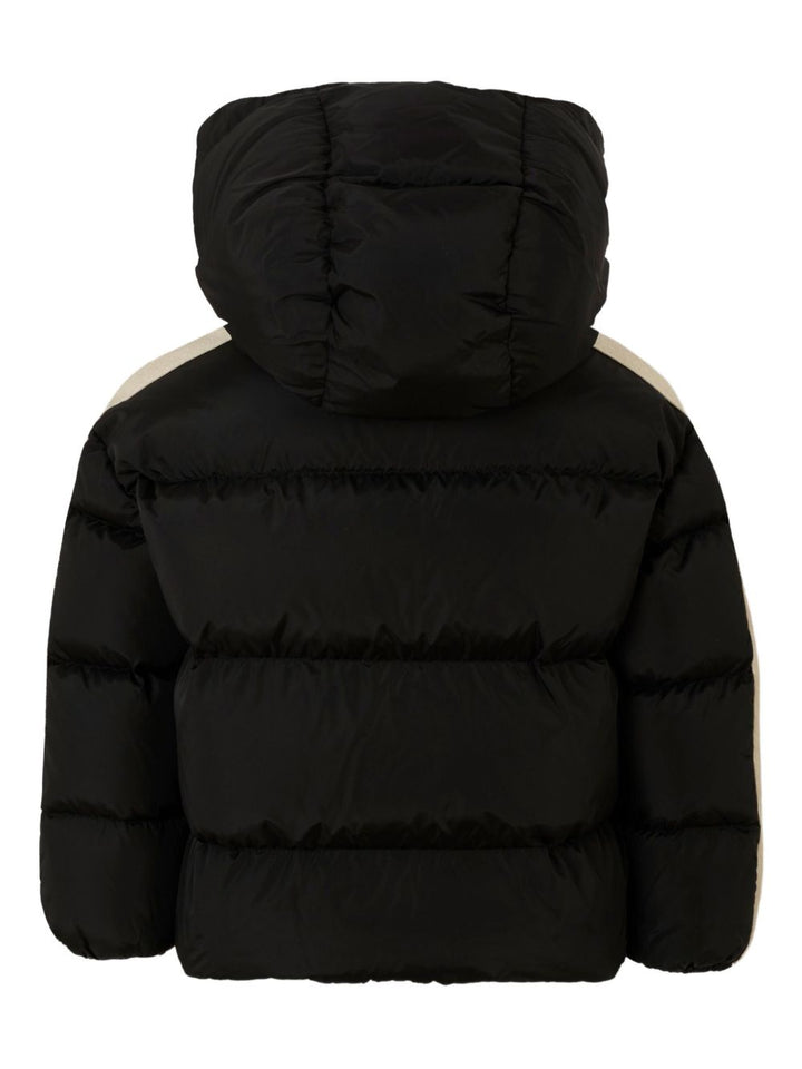 Palm Angels Kids Piumino con cappuccio e dettagli a righe