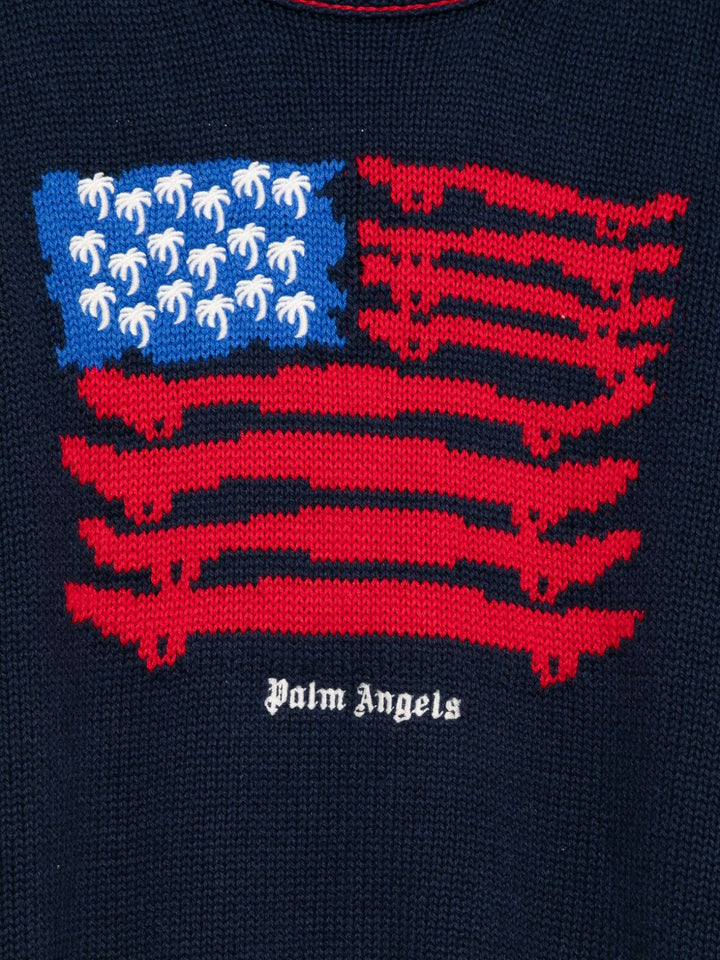 Palm Angels kids Maglione blu