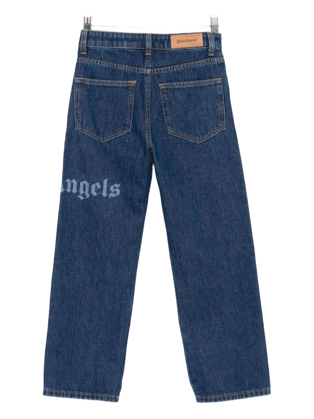 Palm Angels Kids jeans con stampa logo