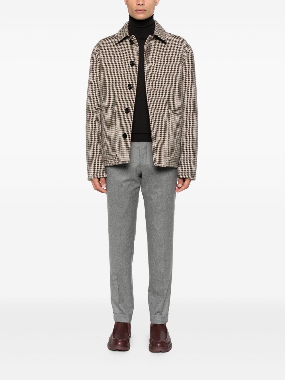 Paolo Pecora Maglione in lana a collo alto