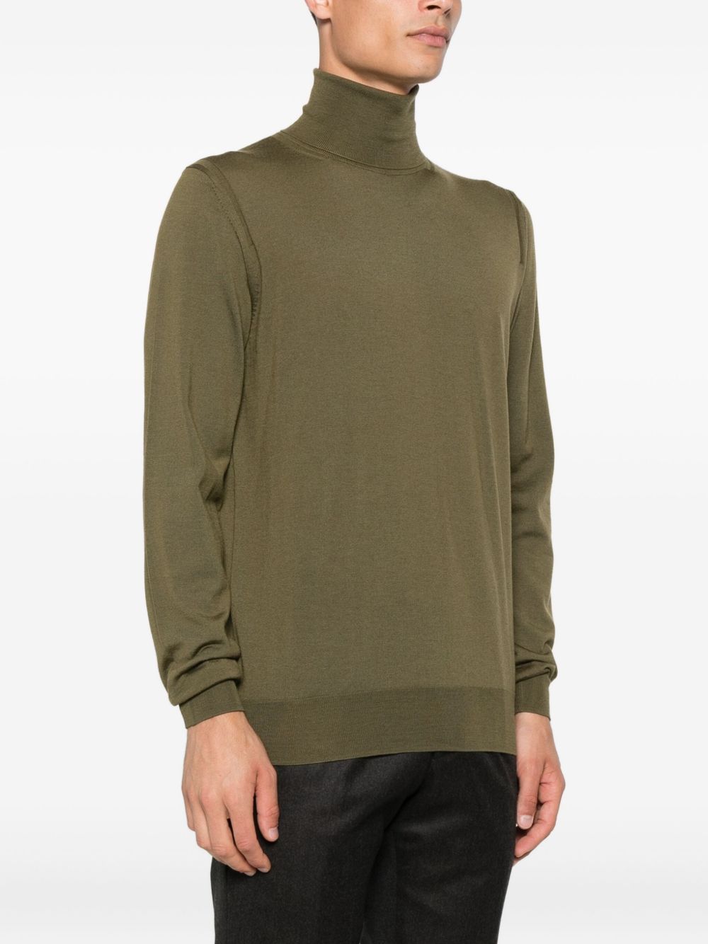Paolo Pecora Maglione in lana a collo alto