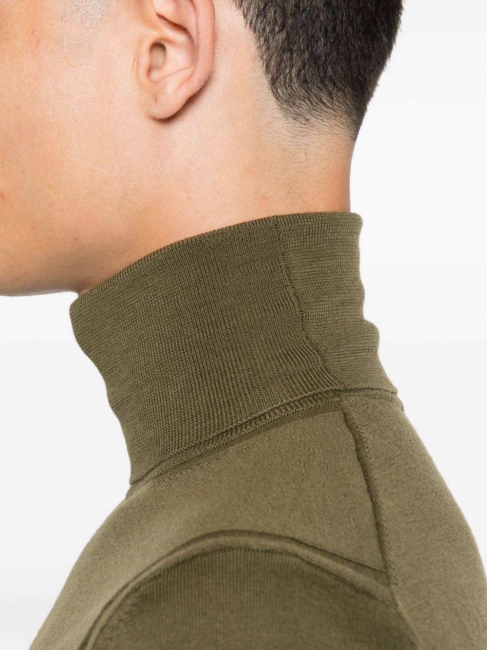 Paolo Pecora Maglione in lana a collo alto