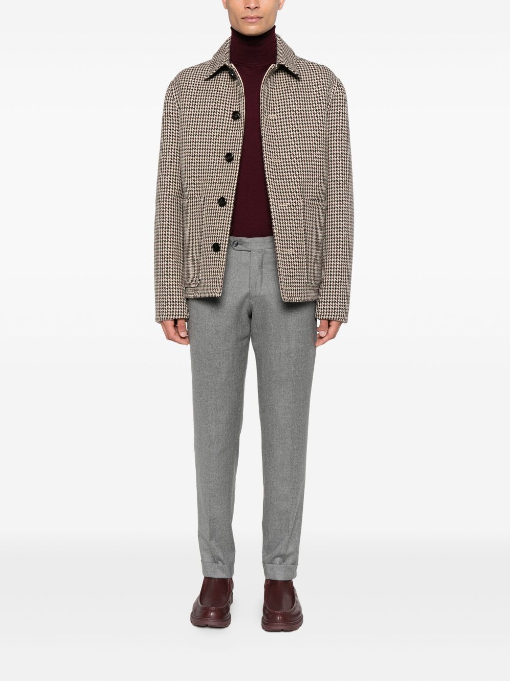 Paolo Pecora Maglione in lana a collo alto