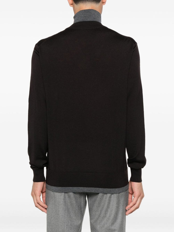 Paolo Pecora Maglione in lana con scollo a V