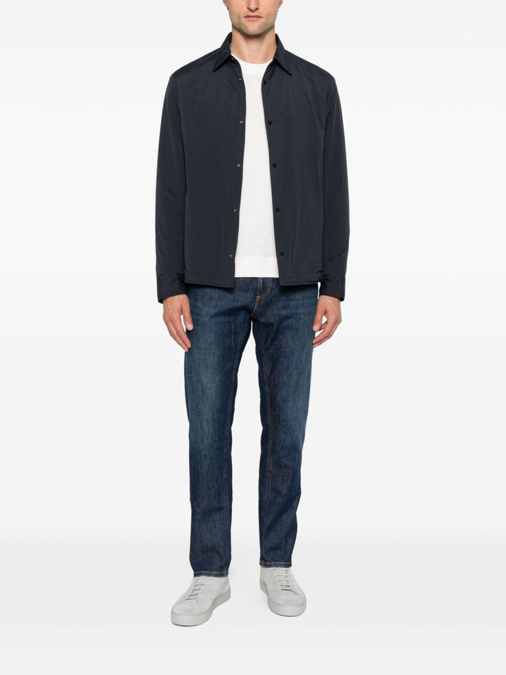 Paolo Pecora T-shirt bianca a maniche lunghe