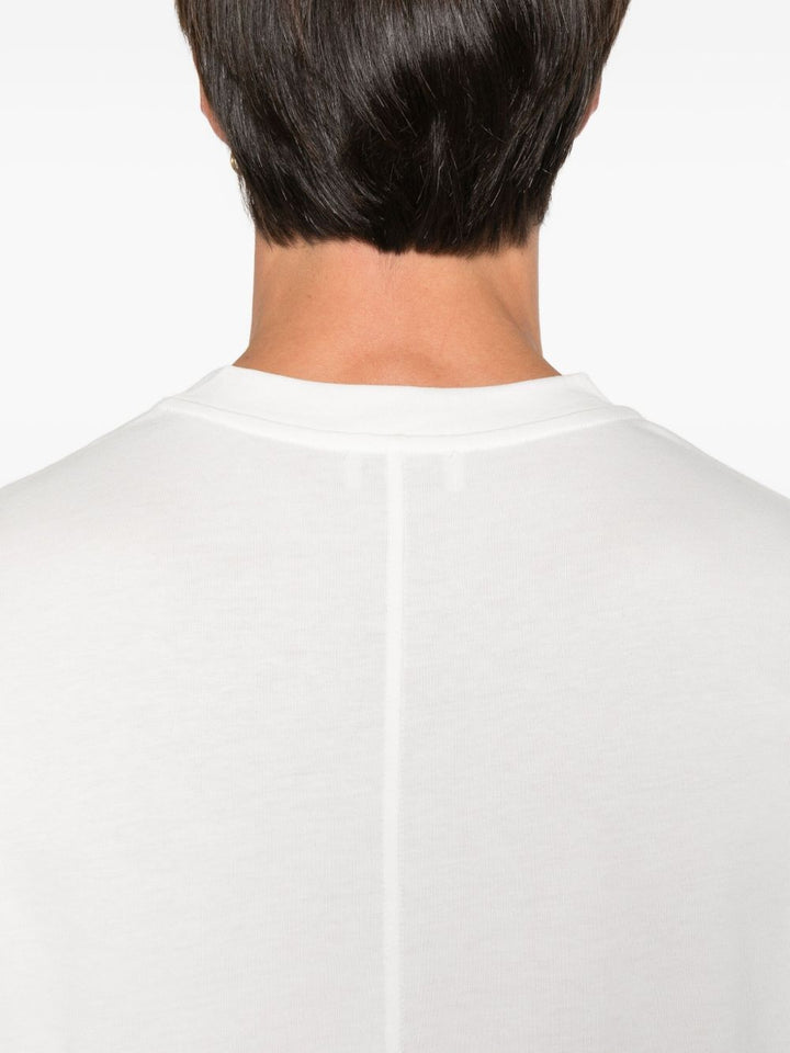 Paolo Pecora T-shirt bianca a maniche lunghe