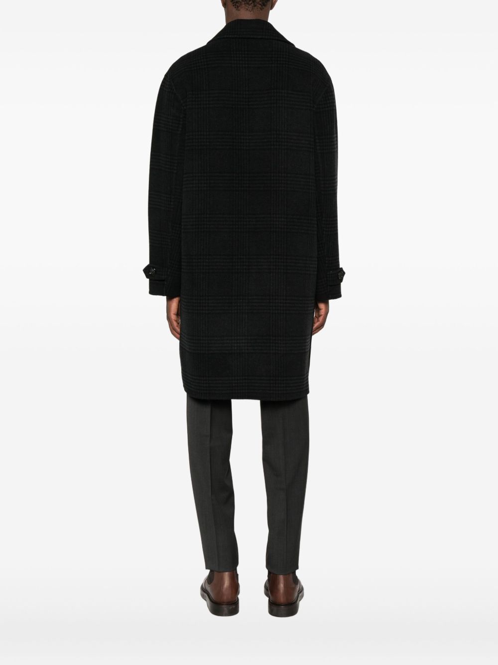 Paolo Pecora Cappotto doppiopetto a quadri