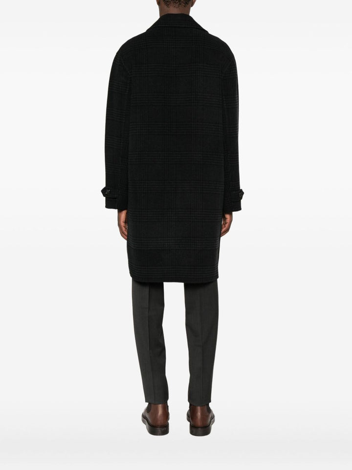 Paolo Pecora Cappotto doppiopetto a quadri