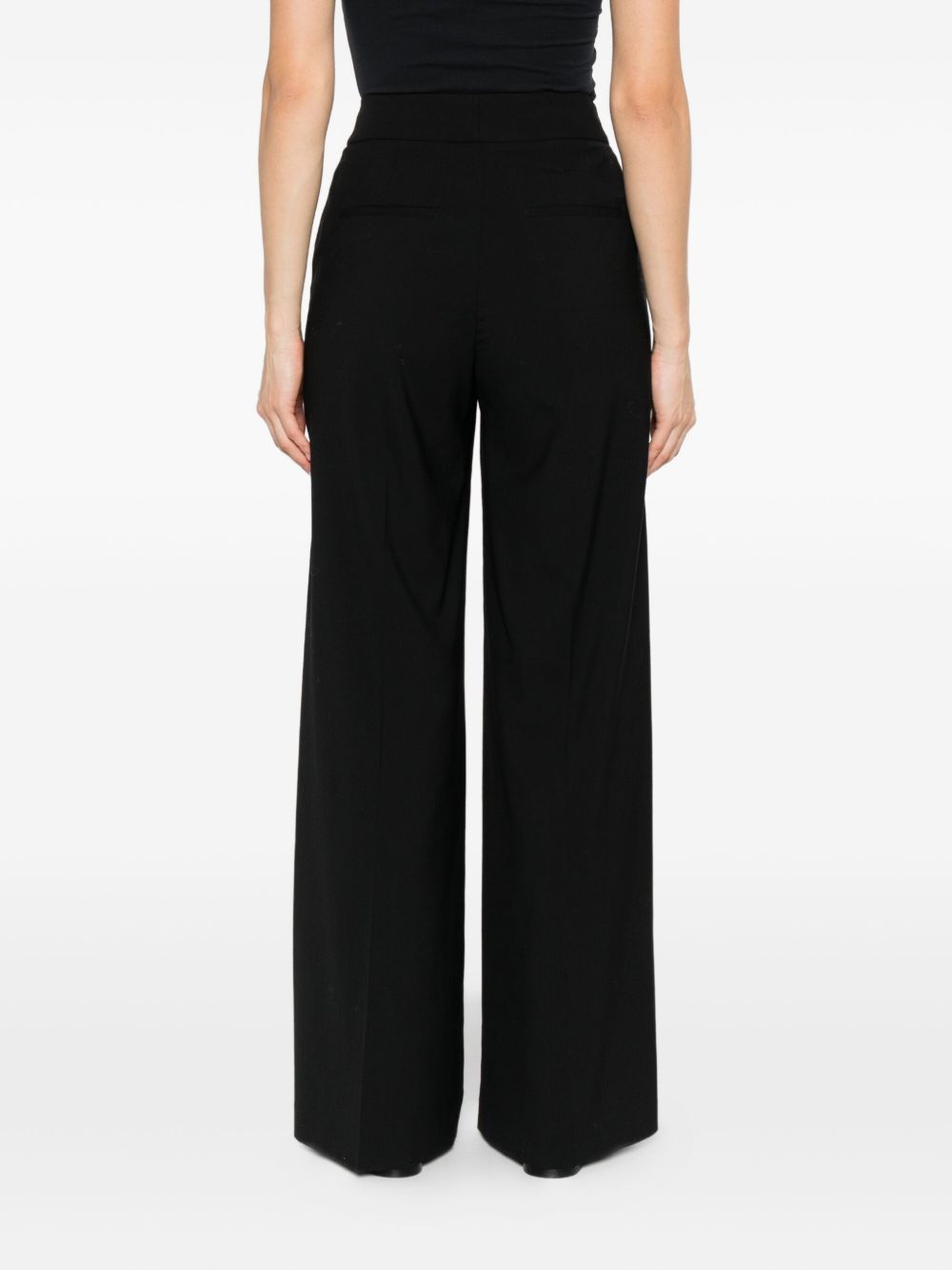 Peserico Pantaloni neri in misto lana vergine