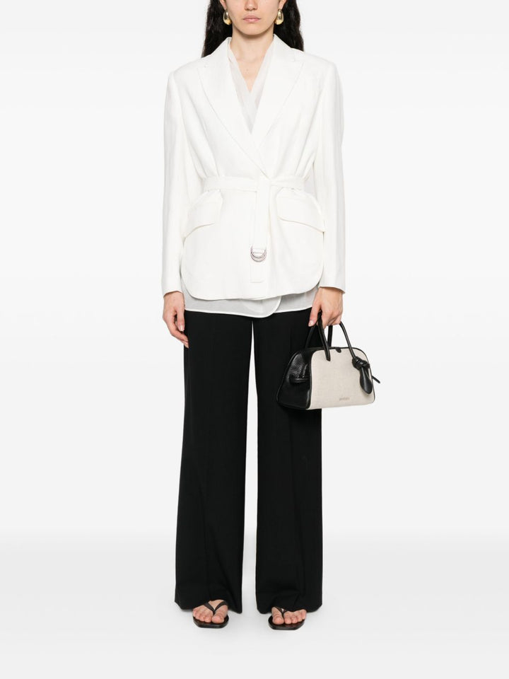 Peserico Pantaloni neri in misto lana vergine