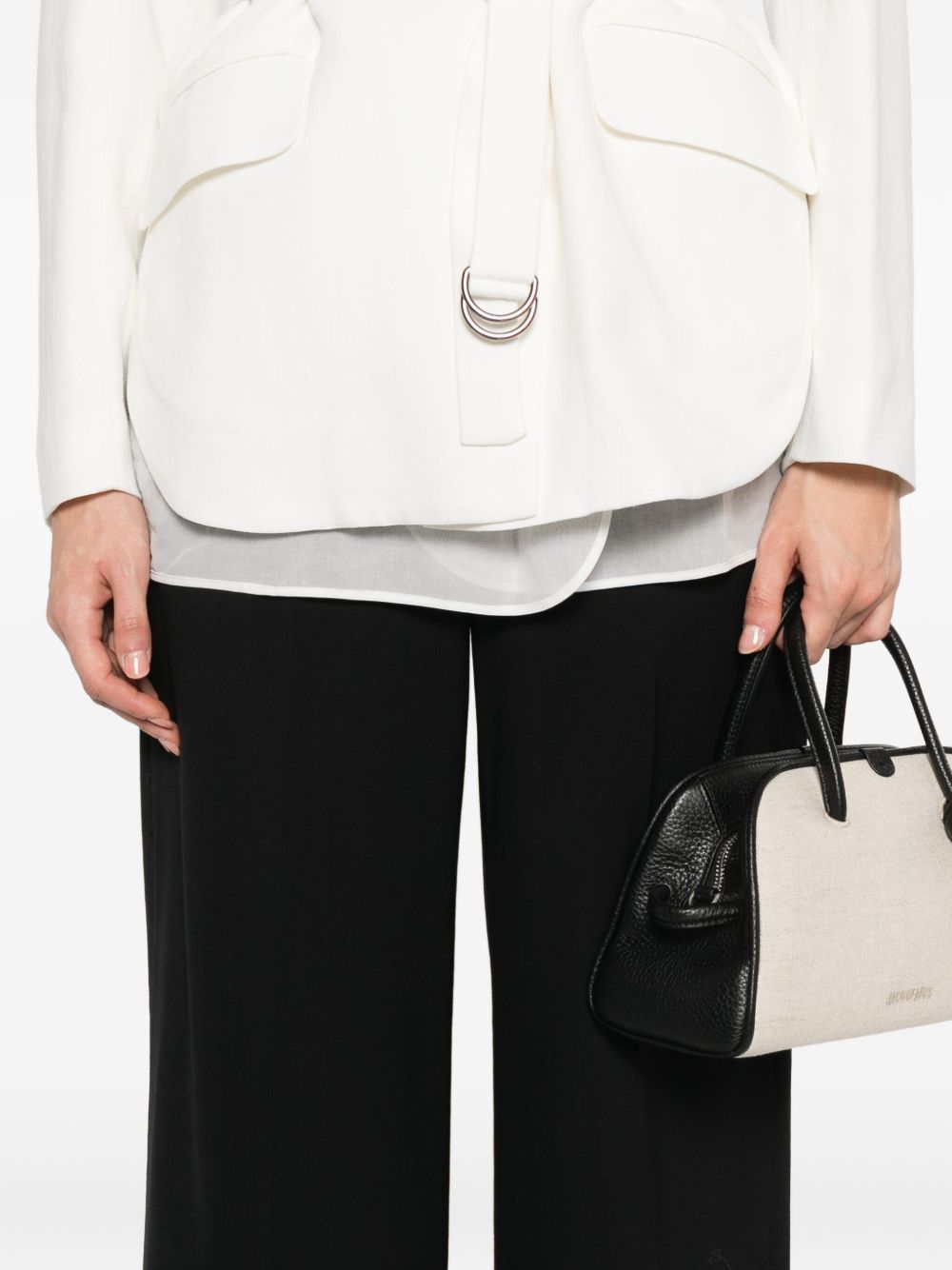 Peserico Pantaloni neri in misto lana vergine