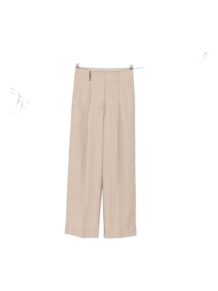 Peserico
Pantaloni gessati con piega