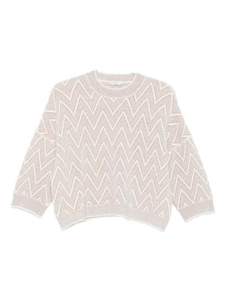 Peserico
Maglione con motivo a zigzag