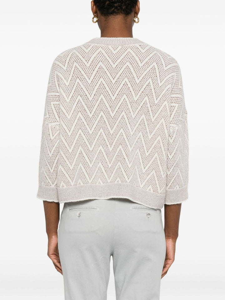 Peserico
Maglione con motivo a zigzag
