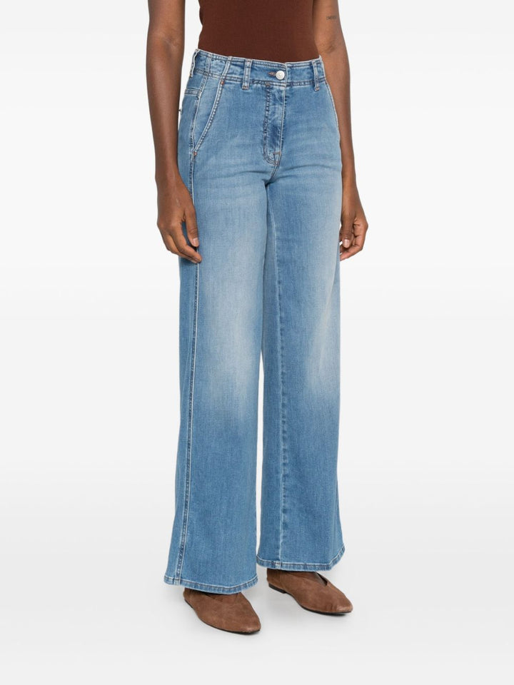 Peserico 
Pantalone in denim azzurro cinque tasche