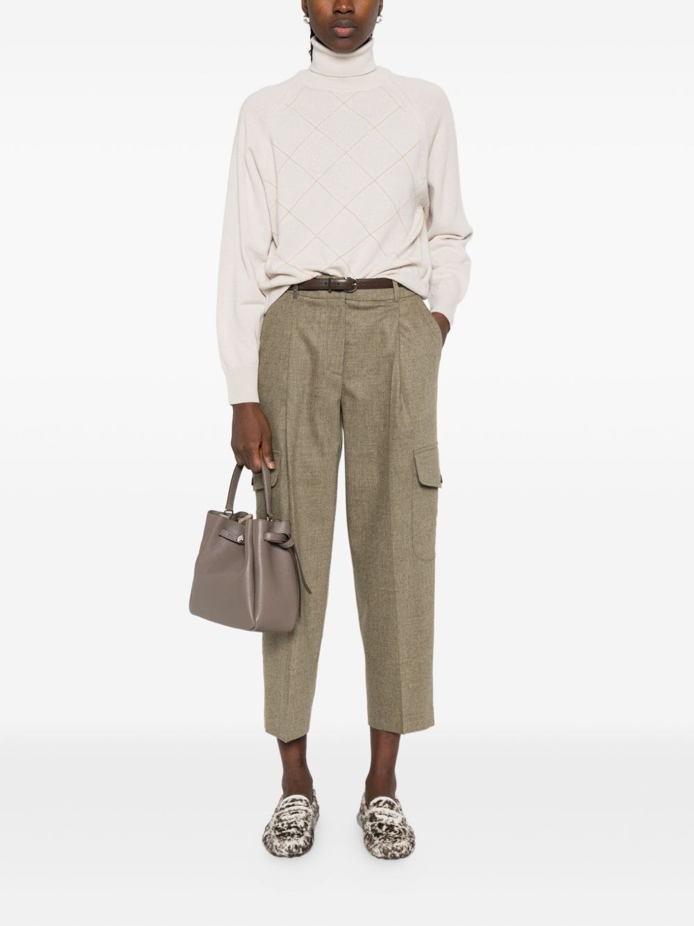 Peserico Pantaloni cargo beige