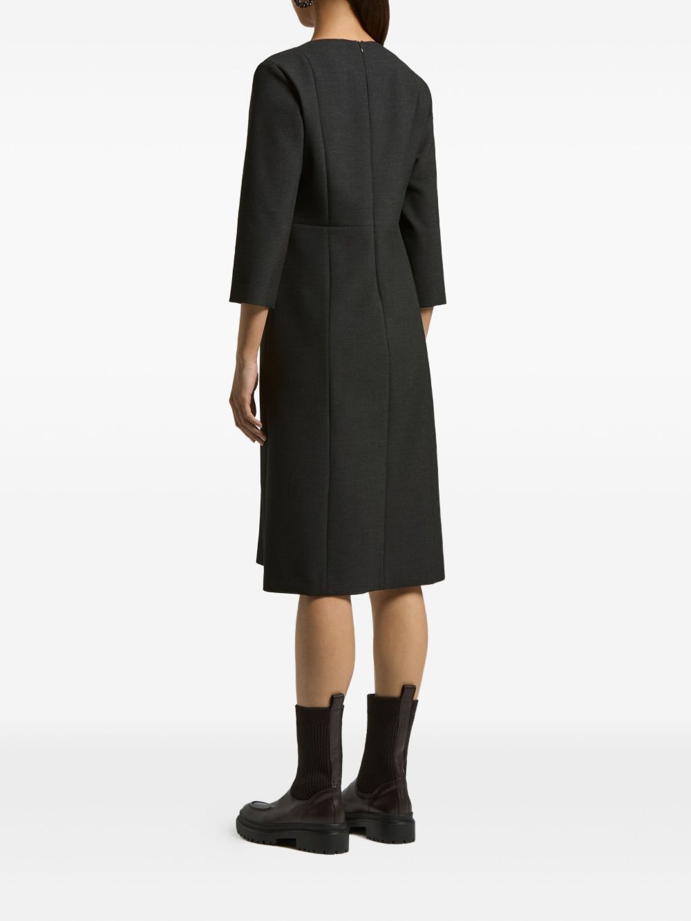 Peserico Abito grigio con scollo a V