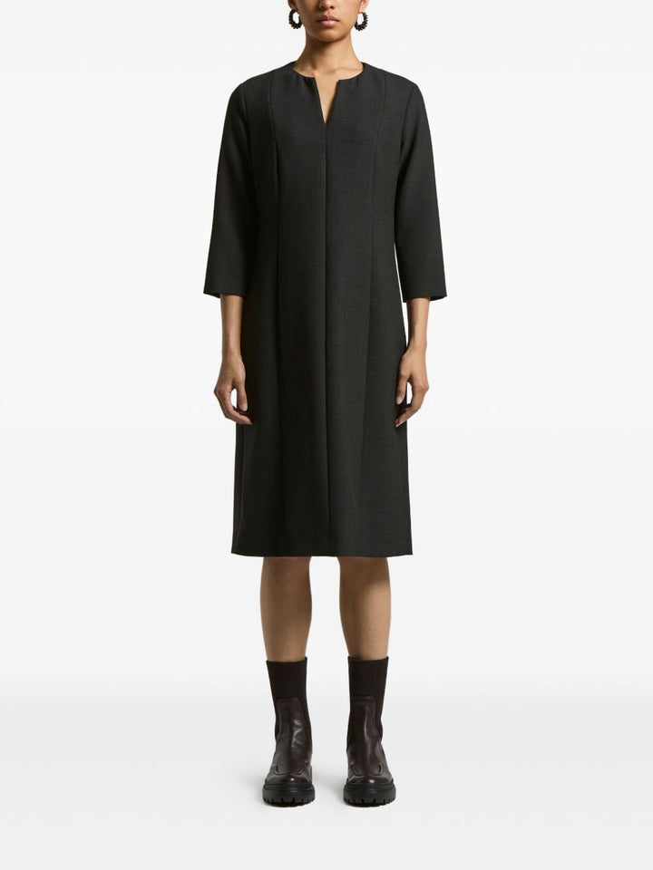 Peserico Abito grigio con scollo a V