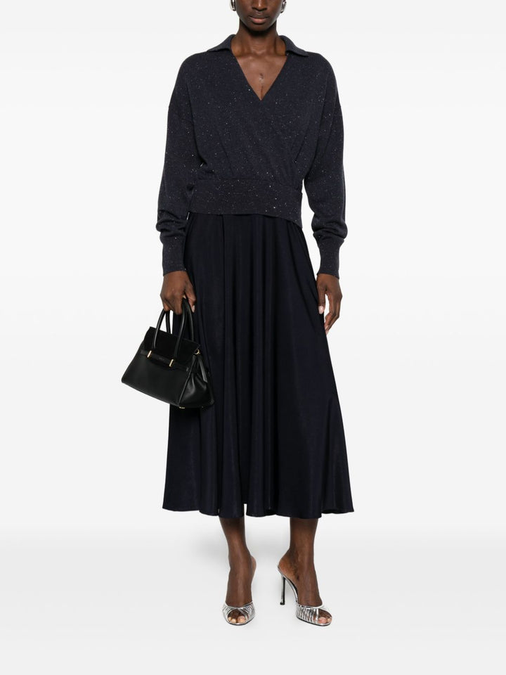 Peserico Abito midi con inserti