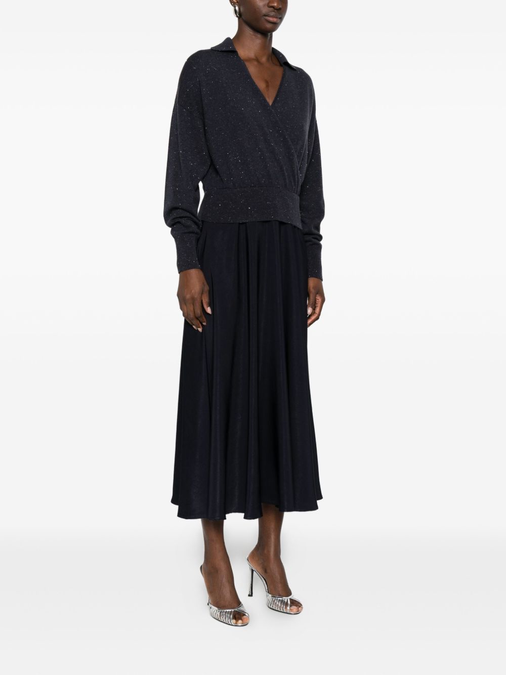 Peserico Abito midi con inserti