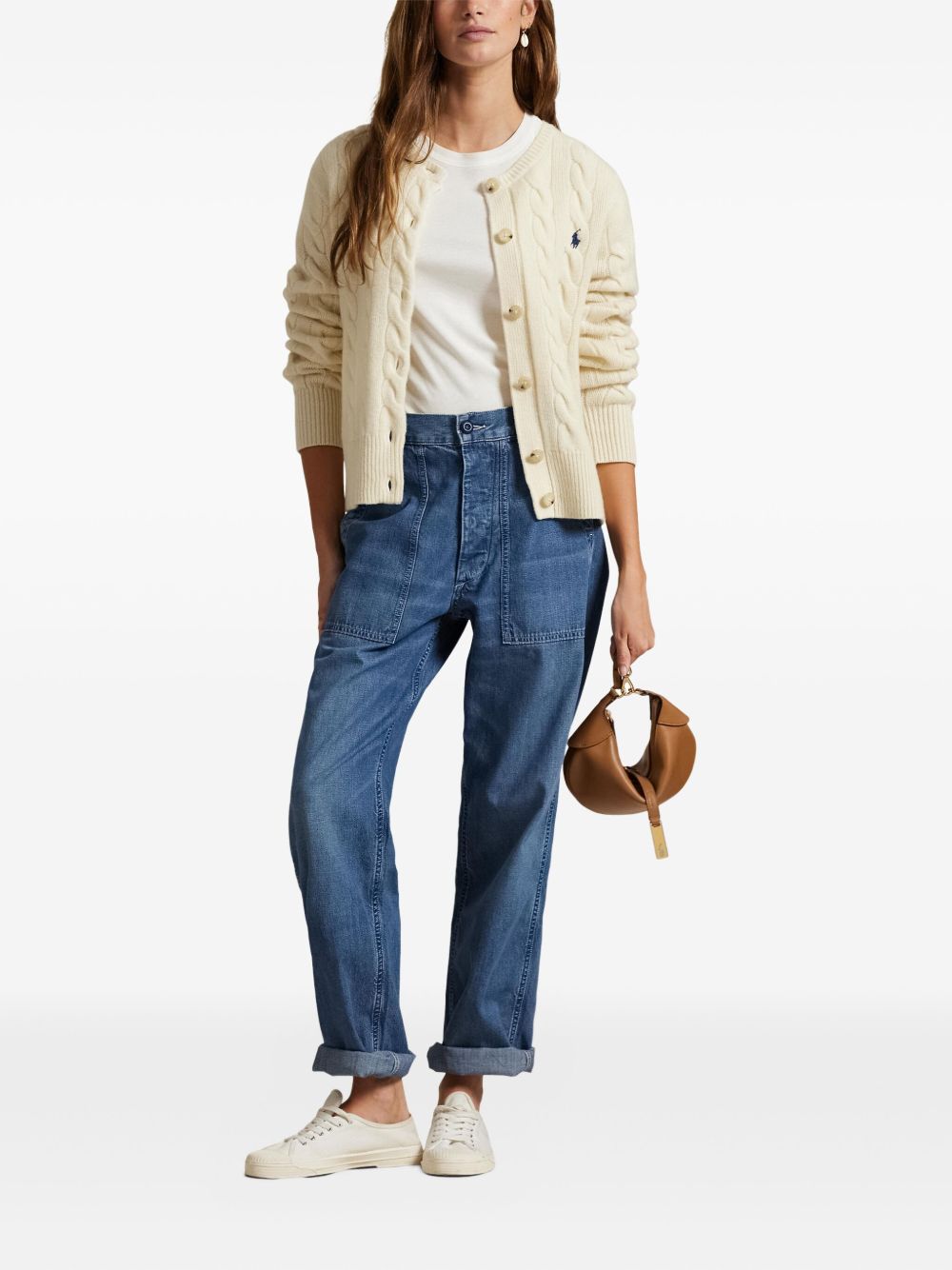 Polo Ralph Lauren
Cardigan in maglia a trecce