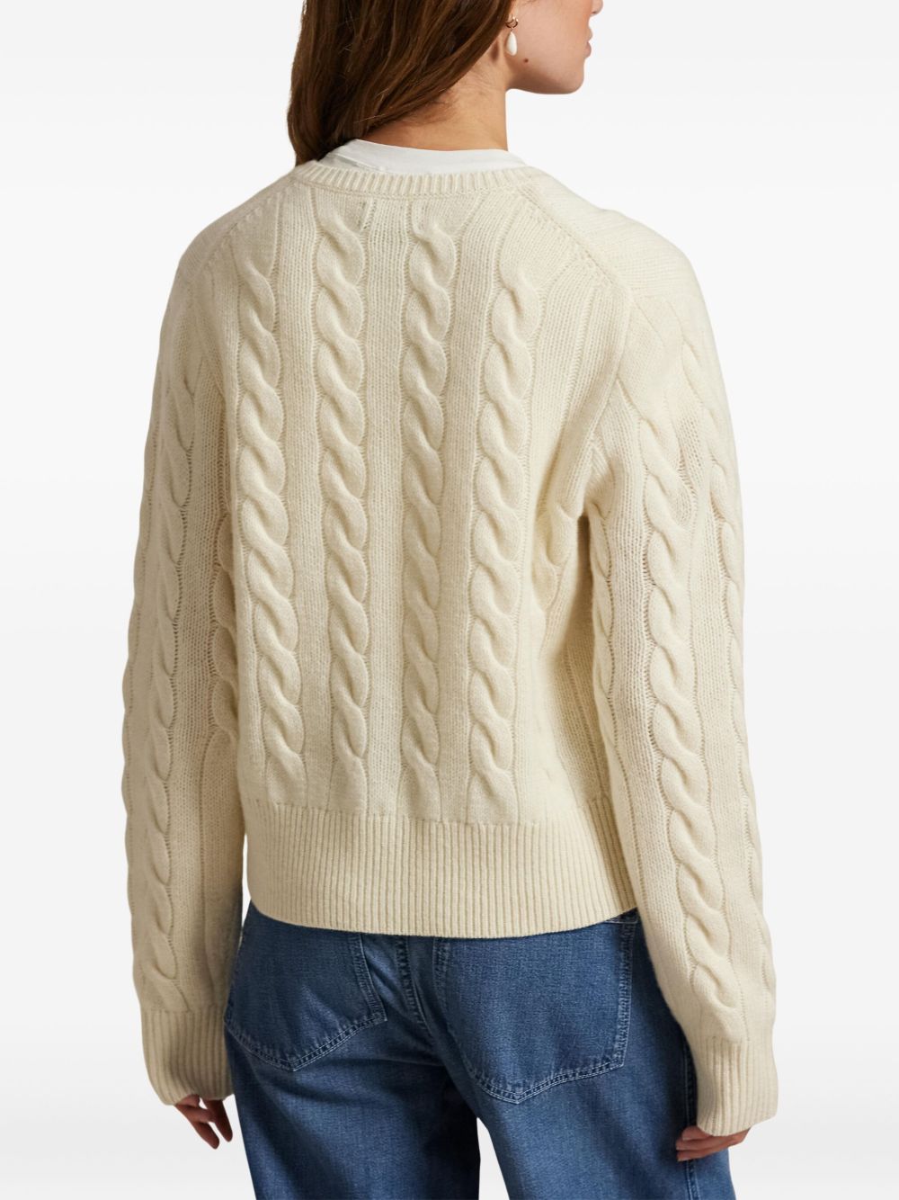 Polo Ralph Lauren
Cardigan in maglia a trecce
