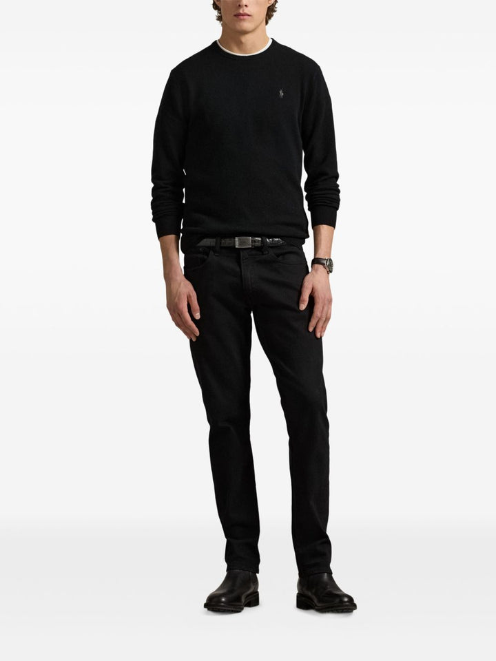 Polo Ralph Lauren
Maglione nero ricamato con logo