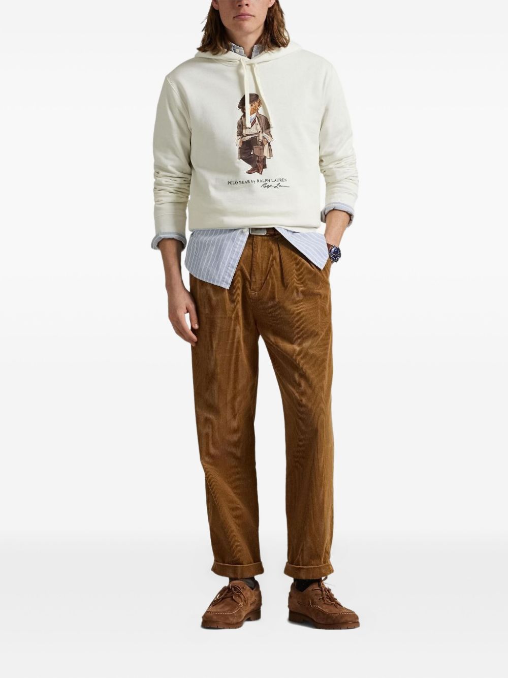 Polo Ralph Lauren Felpa con stampa e cappuccio