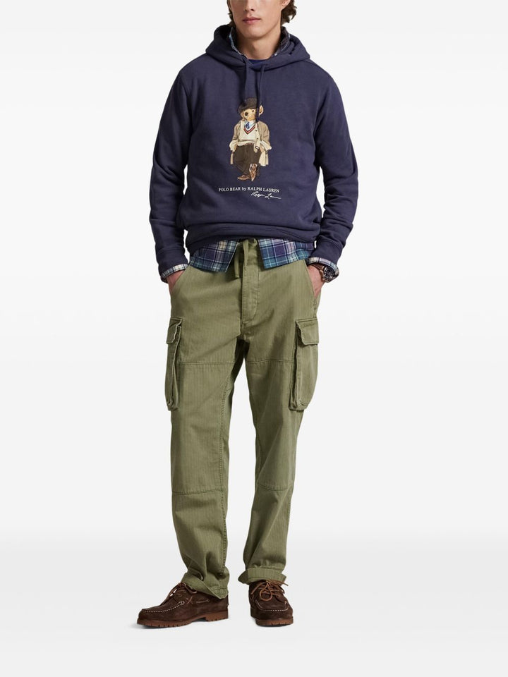 Polo Ralph Lauren Felpa con ricamo e cappuccio