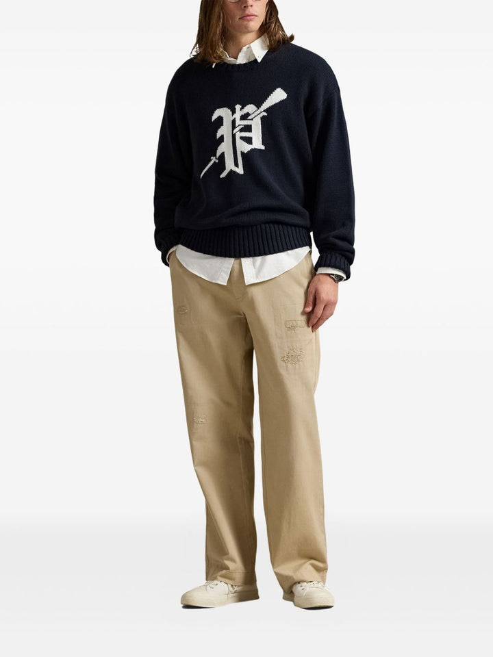 Polo Ralph Lauren Maglione girocollo con logo a intarsio