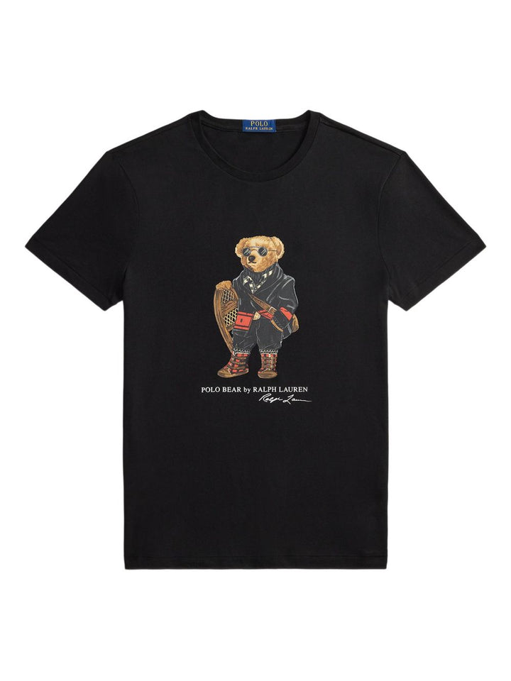 Polo Ralph Lauren T-shirt in cotone con stampa bear
